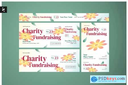 Floral Charity Fundraising Ticket