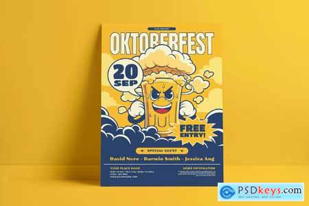 Retro Oktoberfest Flyer