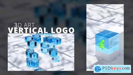 Vertical logo 3D art 53588690