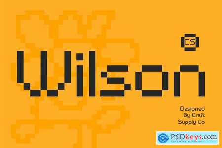 CS Wilson  Pixel Craft Font