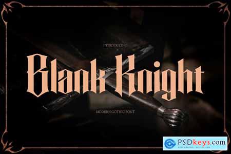 Blank Knight  Modern Gothic Typeface