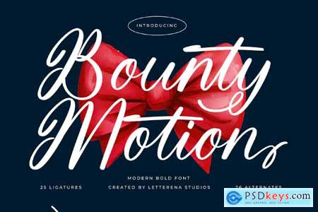 Bounty Motion Modern Bold Font