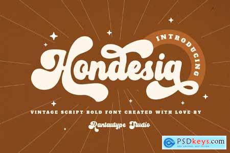 Hondesia Vintage Bold Script Font