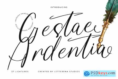 Gestae Ardentia Modern Handwritten