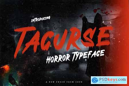 Tacurse - Horror Font