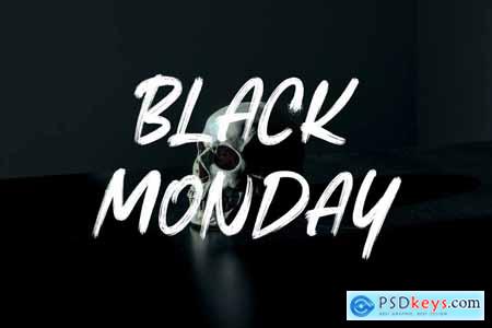Black Monday - Brush Font