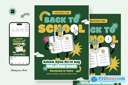 Millions Back To School Day Flyer Template