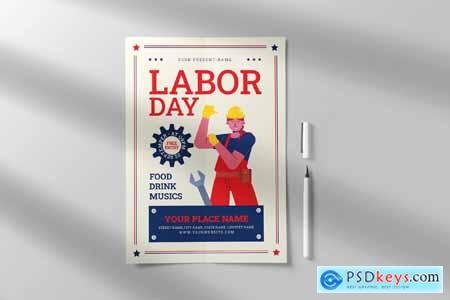 Labor Day Flyer Template BMCT8QS