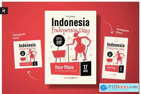 Indonesia Independence Day Sale Flyer