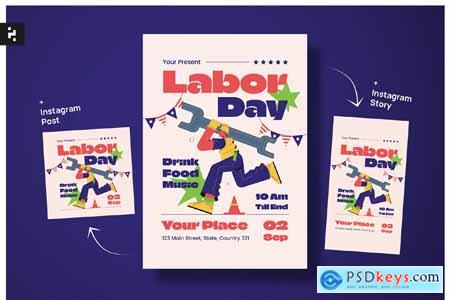 Creative Labor Day Flyer
