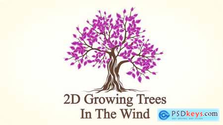 2D Growing Trees In The Wind 53543282