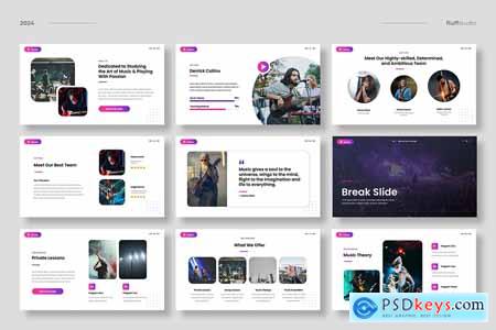 Music School Powerpoint Template