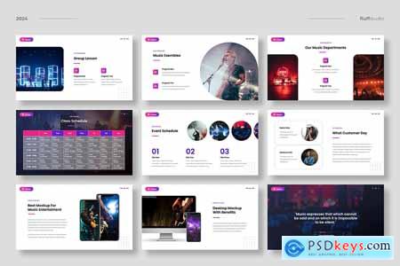 Music School Powerpoint Template