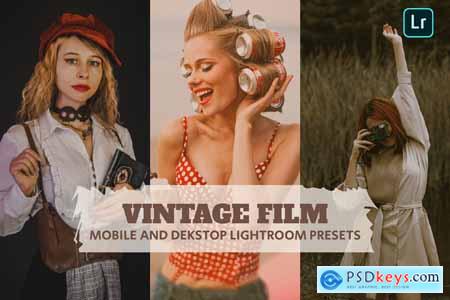 Vintage Film Lightroom Presets Dekstop and Mobile