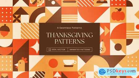 Thanksgiving Animated Background Patterns 53592197