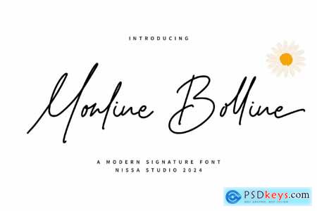 Monline Bolline - Signature Font