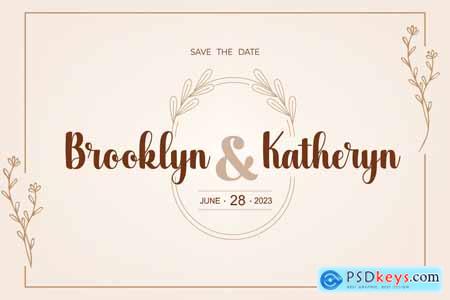 Milktea Wedding Font