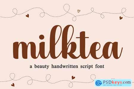 Milktea Wedding Font