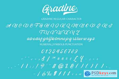 Gradine Script Font