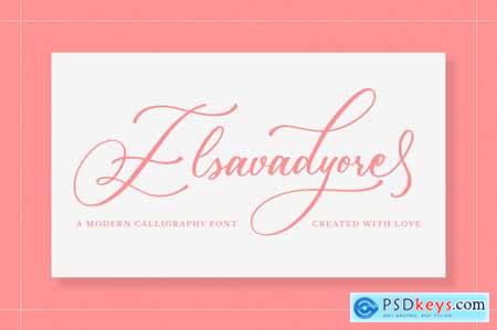 Elsavadyore - Calligraphy Font