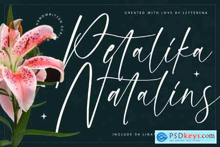 Petalika Natalins Modern Handwritten Script