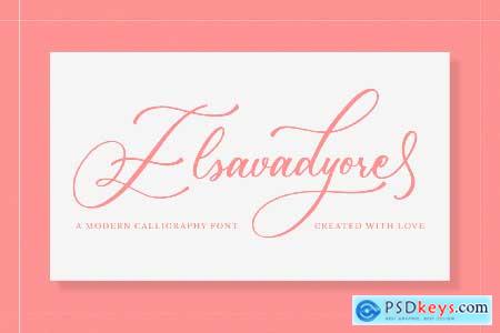 Elsavadyore - Calligraphy Font