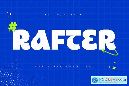 Rafter - Brutalism Logo Font