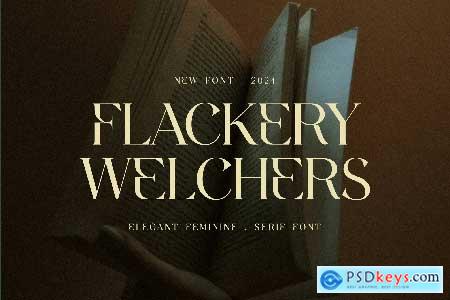 Flackery Welchers Elegant Feminine Serif Font