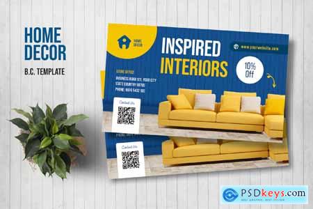 Home Decor Business Card Template