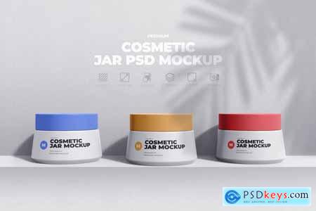 Cosmetic Cream Jar Makeup Mockup