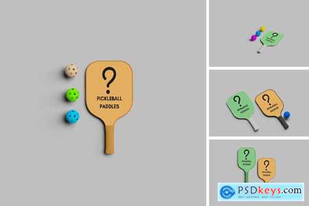 Pickleball Paddles Mockup