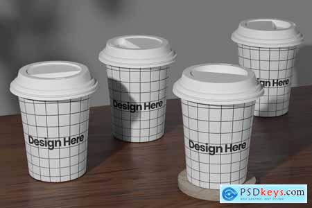 12oz Paper Coffee Cup Mockup 002