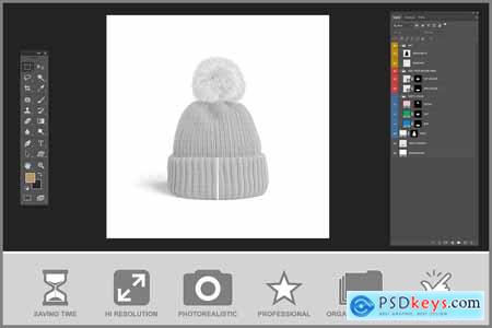 Winter Hat Mockup