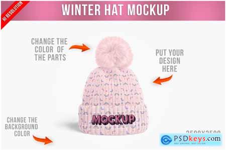 Winter Hat Mockup