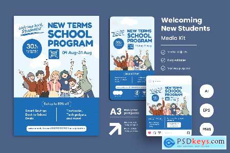 Welcome New Students Poster School Template