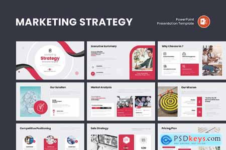 Marketing Strategy PowerPoint Template 5LK5AQX