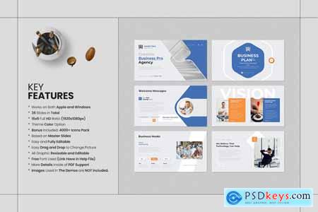 Business Plan PowerPoint Template NJQ4HBT