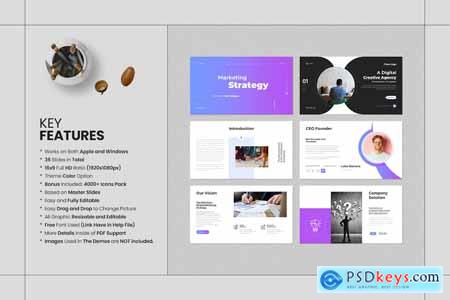 Marketing Strategy PowerPoint Template RJEWWJN