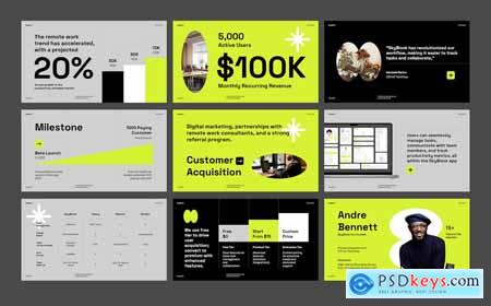 SaaS Pitch Deck PowerPoint