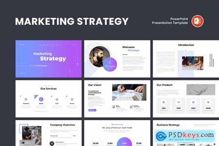 Marketing Strategy PowerPoint Template RJEWWJN