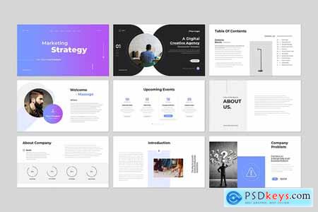 Marketing Strategy PowerPoint Template RJEWWJN