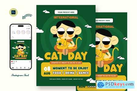 Zole Cat Day Flyer Template