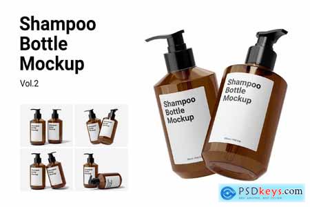 300ml Shampoo Bottle Mockup Vol.2