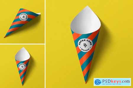 Paper Cone Mockup