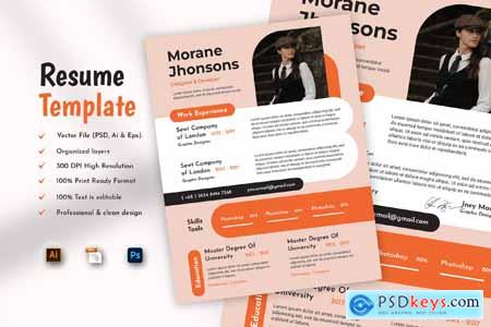 Orrely Creative Resume & CV Template