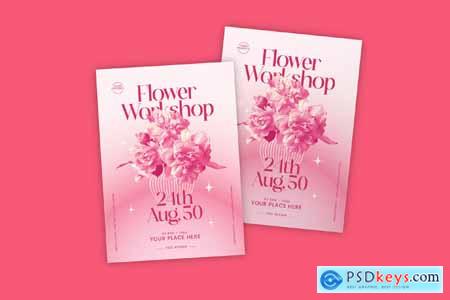 Flower Workshop Flyer 9WUW95L