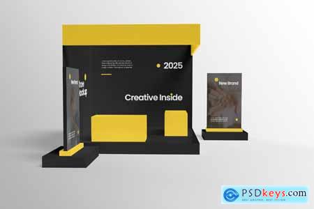 Display Trade Show Booth Mockup