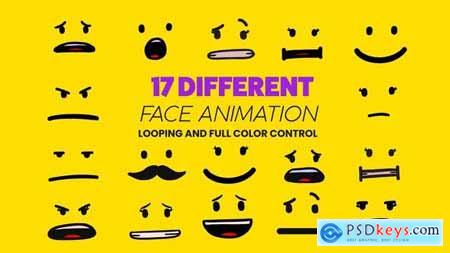 Cartoon Animated Face Pack 03 52886452