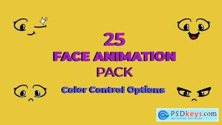 Cartoon Animated Face Pack 02 52420346