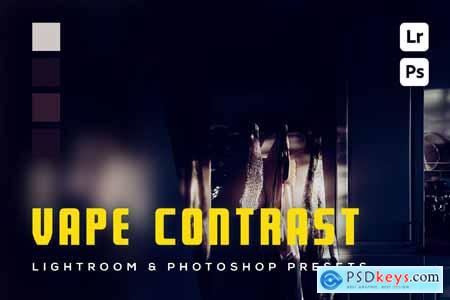 6 Vape Contrast Lightroom and Photoshop Presets